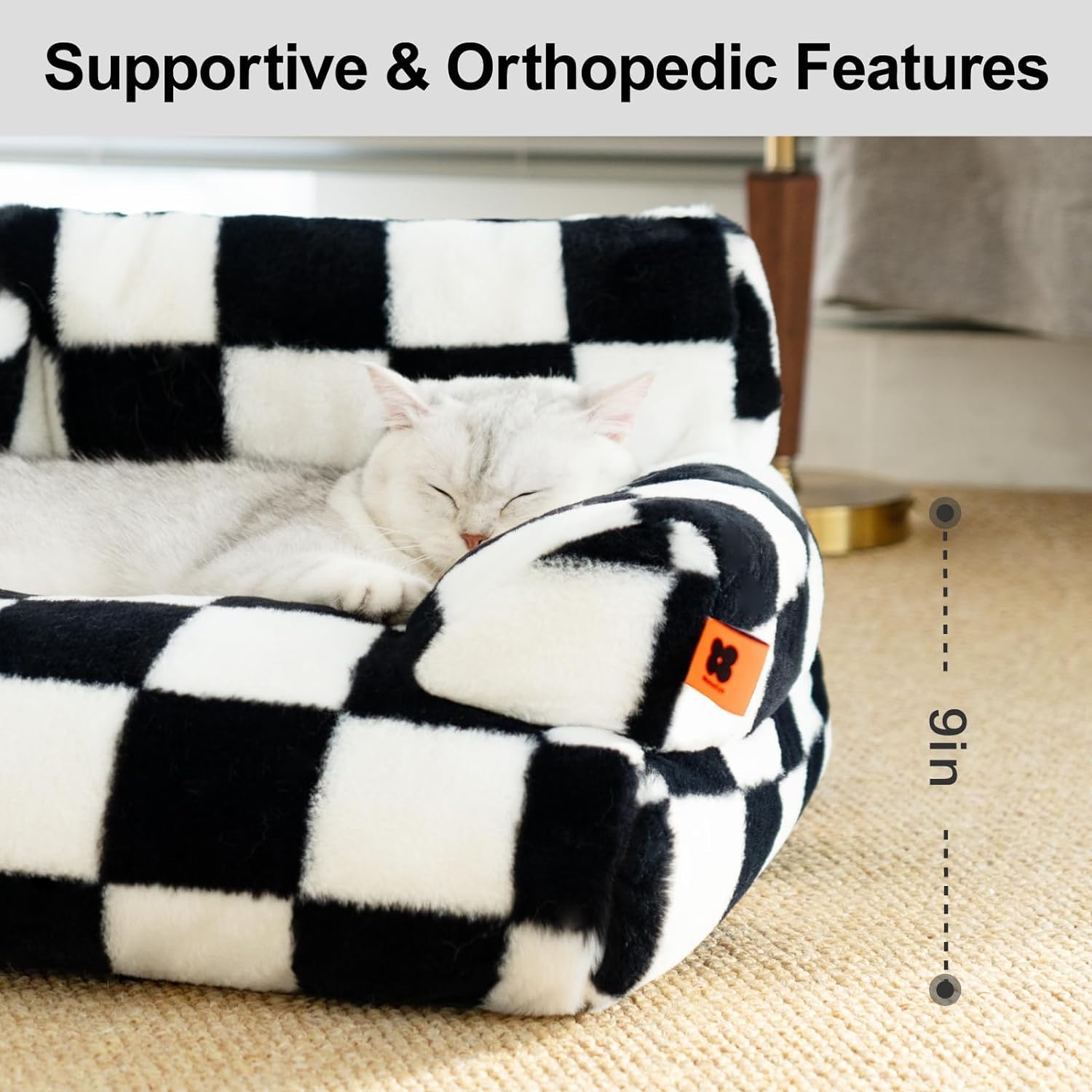 KFX-7747261 Washable Non-Slip Couch Bed for Cats and Small Dogs