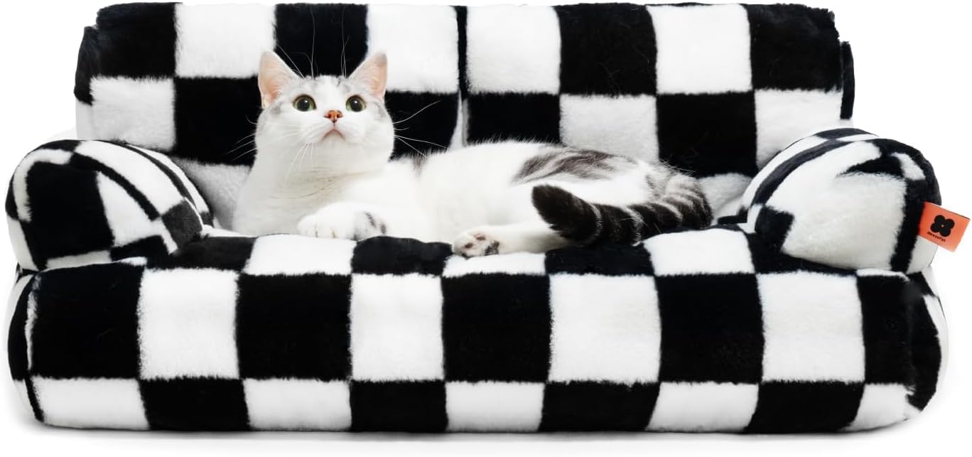 KFX-7747261 Washable Non-Slip Couch Bed for Cats and Small Dogs