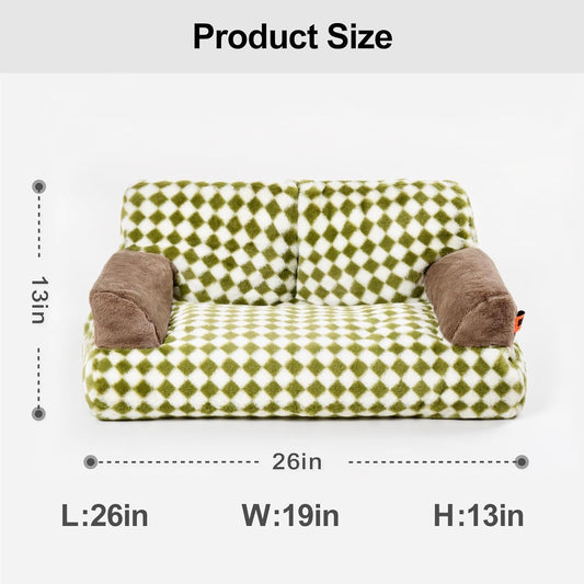 KFX-7747261 Washable Non-Slip Couch Bed for Cats and Small Dogs