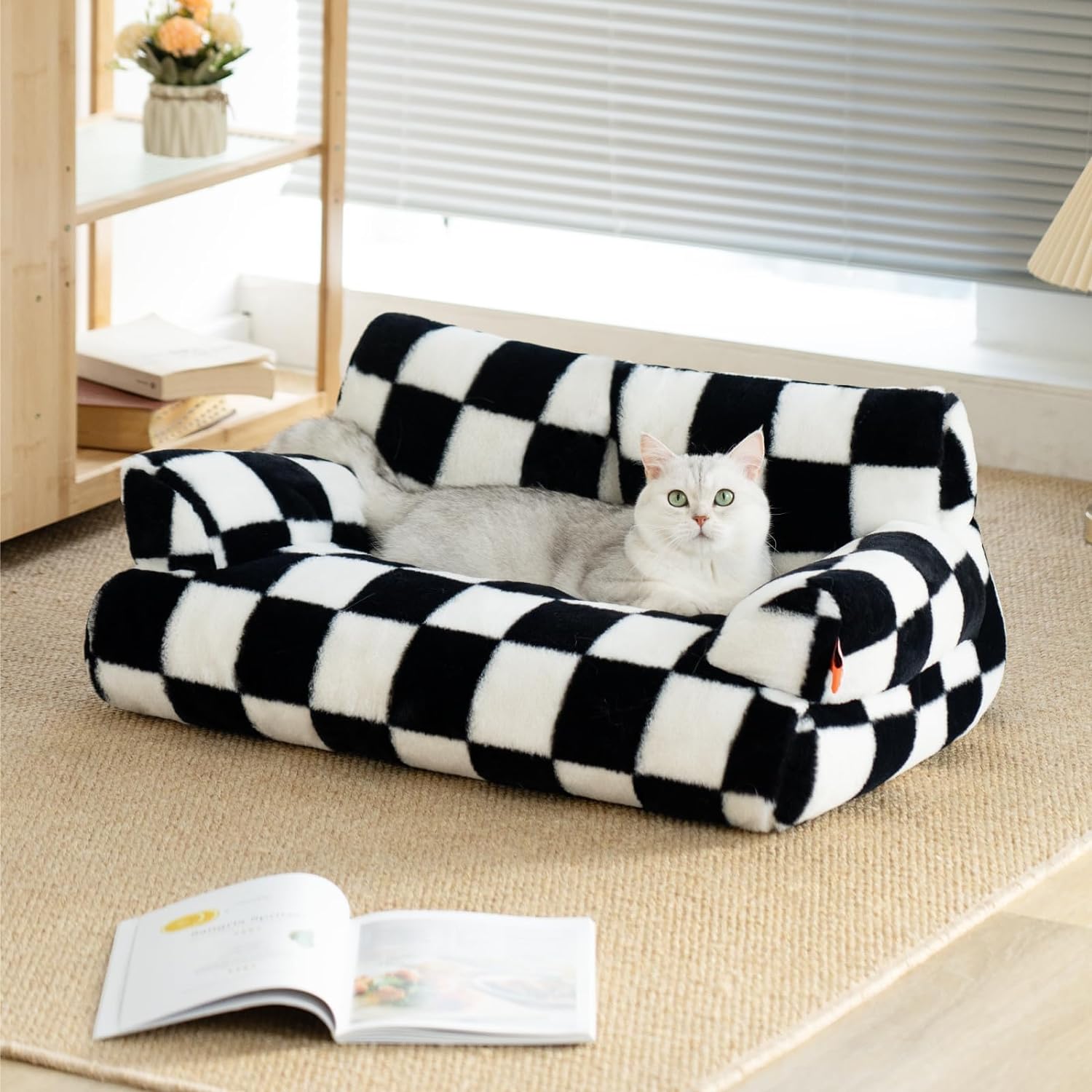 KFX-7747261 Washable Non-Slip Couch Bed for Cats and Small Dogs