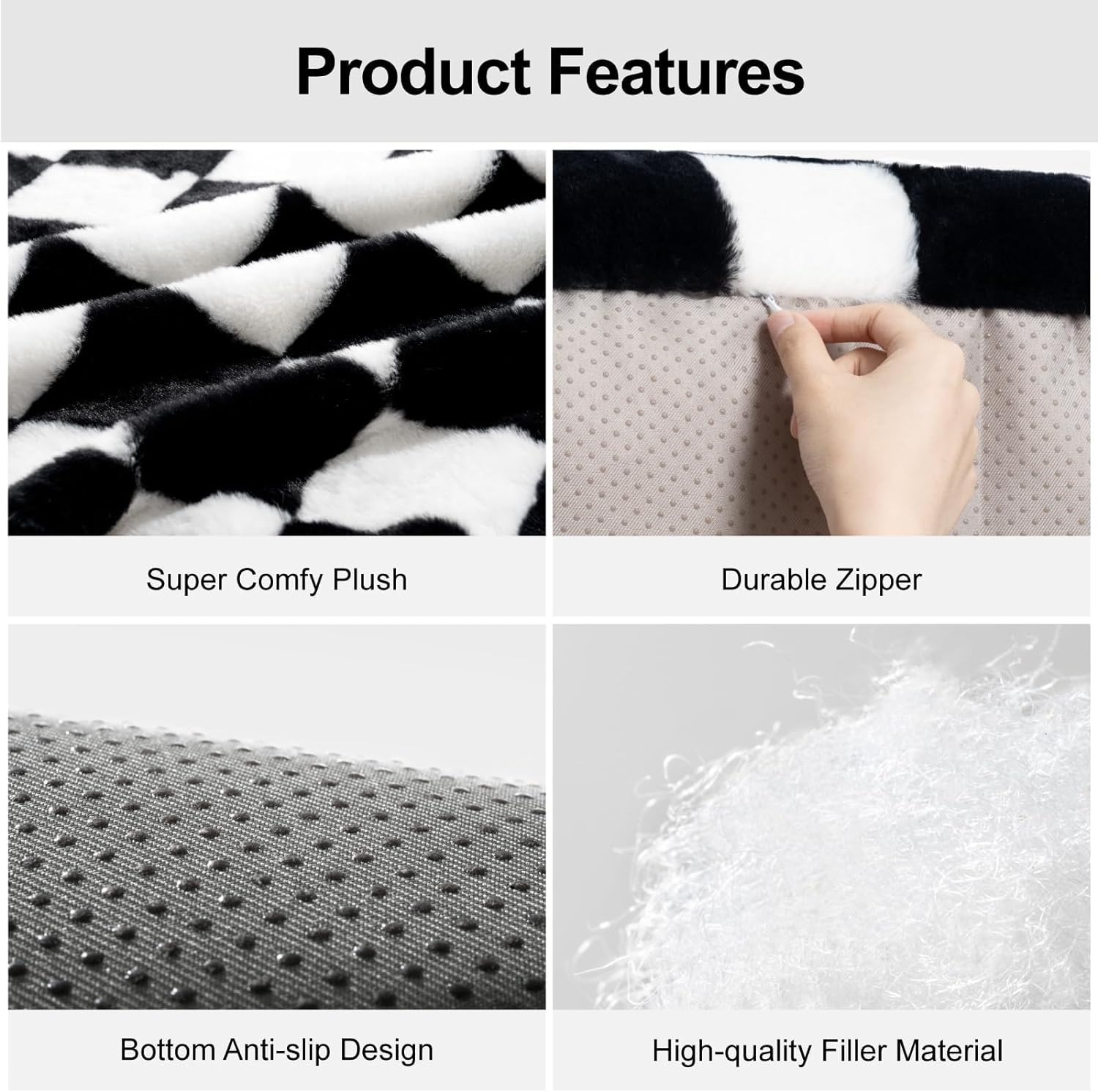 KFX-7747261 Washable Non-Slip Couch Bed for Cats and Small Dogs