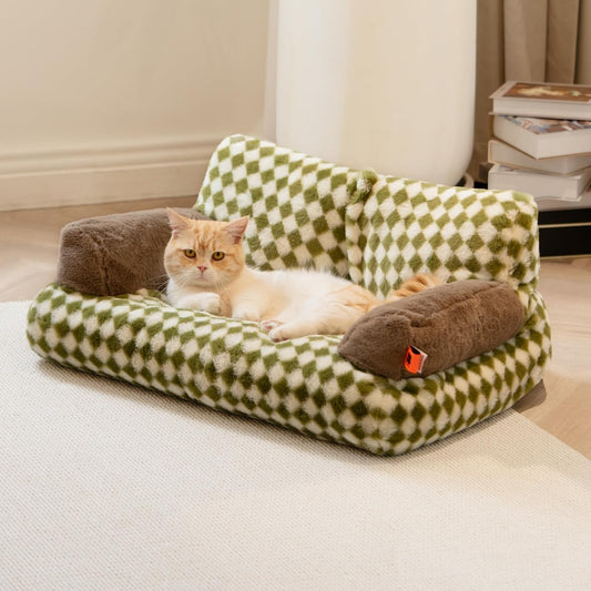 KFX-7747261 Washable Non-Slip Couch Bed for Cats and Small Dogs