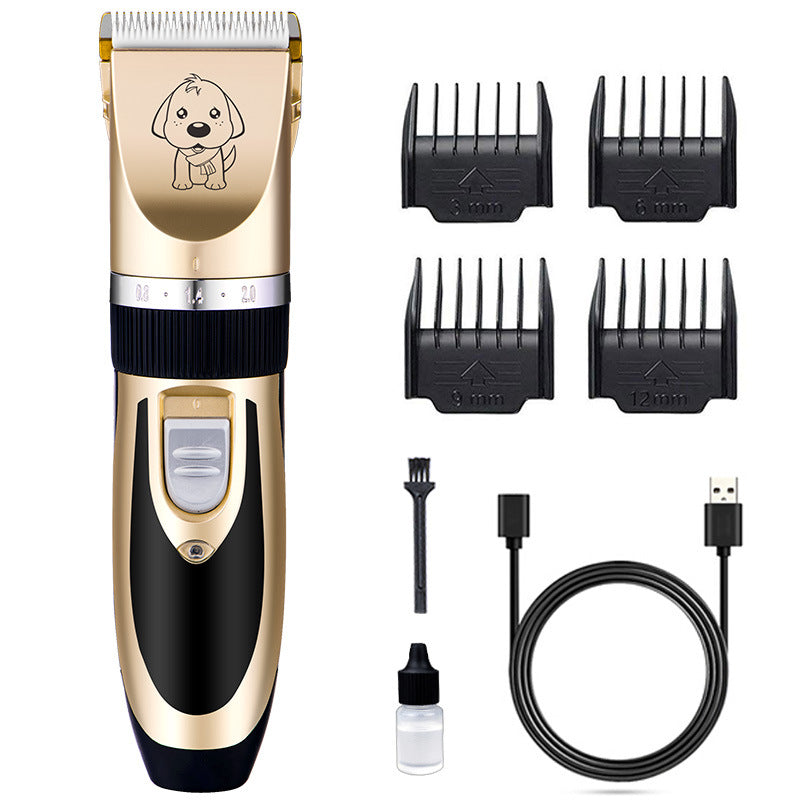 KFX-7751357 Professional Rechargeable Dog & Cat Grooming Clippers with Titanium Ceramic Blade