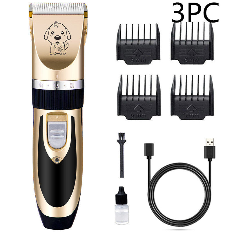 KFX-7751357 Professional Rechargeable Dog & Cat Grooming Clippers with Titanium Ceramic Blade