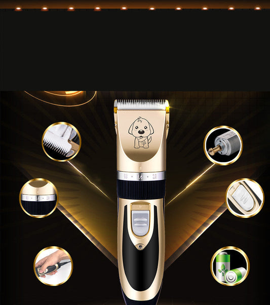 KFX-7751357 Professional Rechargeable Dog & Cat Grooming Clippers with Titanium Ceramic Blade