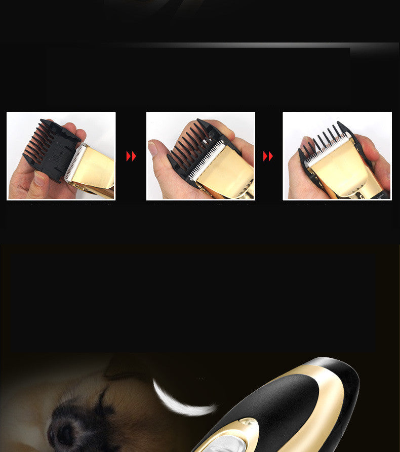KFX-7751357 Professional Rechargeable Dog & Cat Grooming Clippers with Titanium Ceramic Blade