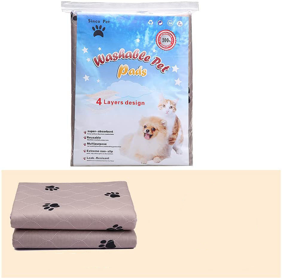 KFX-7751613 Non-slip Pet Cushion with Dog Paw Print - Available in Multiple Sizes