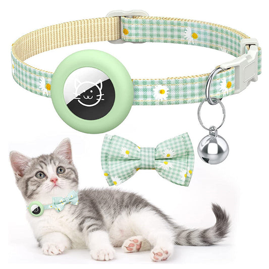 KFX-7751741 Plaid Bowknot Collar for Dogs and Cats in Black, Orange, Pink, and Green