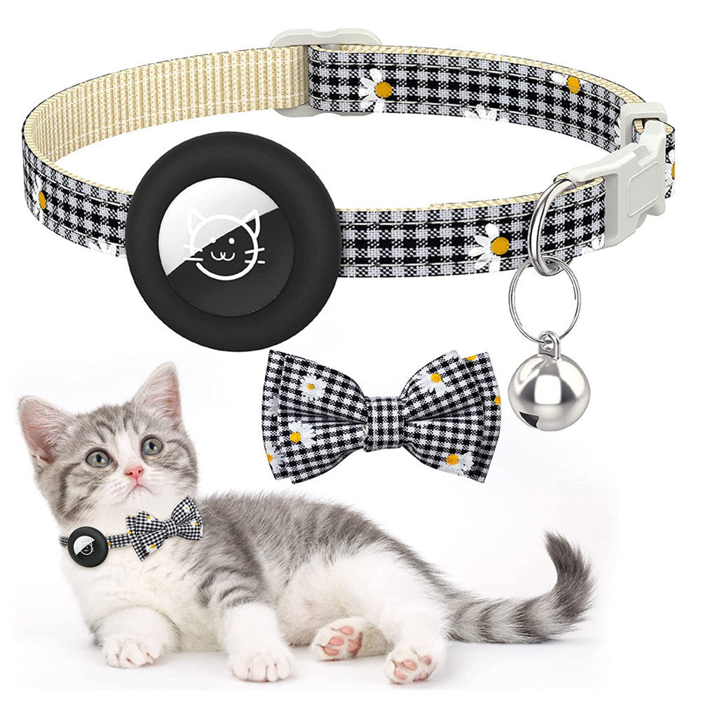 KFX-7751741 Plaid Bowknot Collar for Dogs and Cats in Black, Orange, Pink, and Green