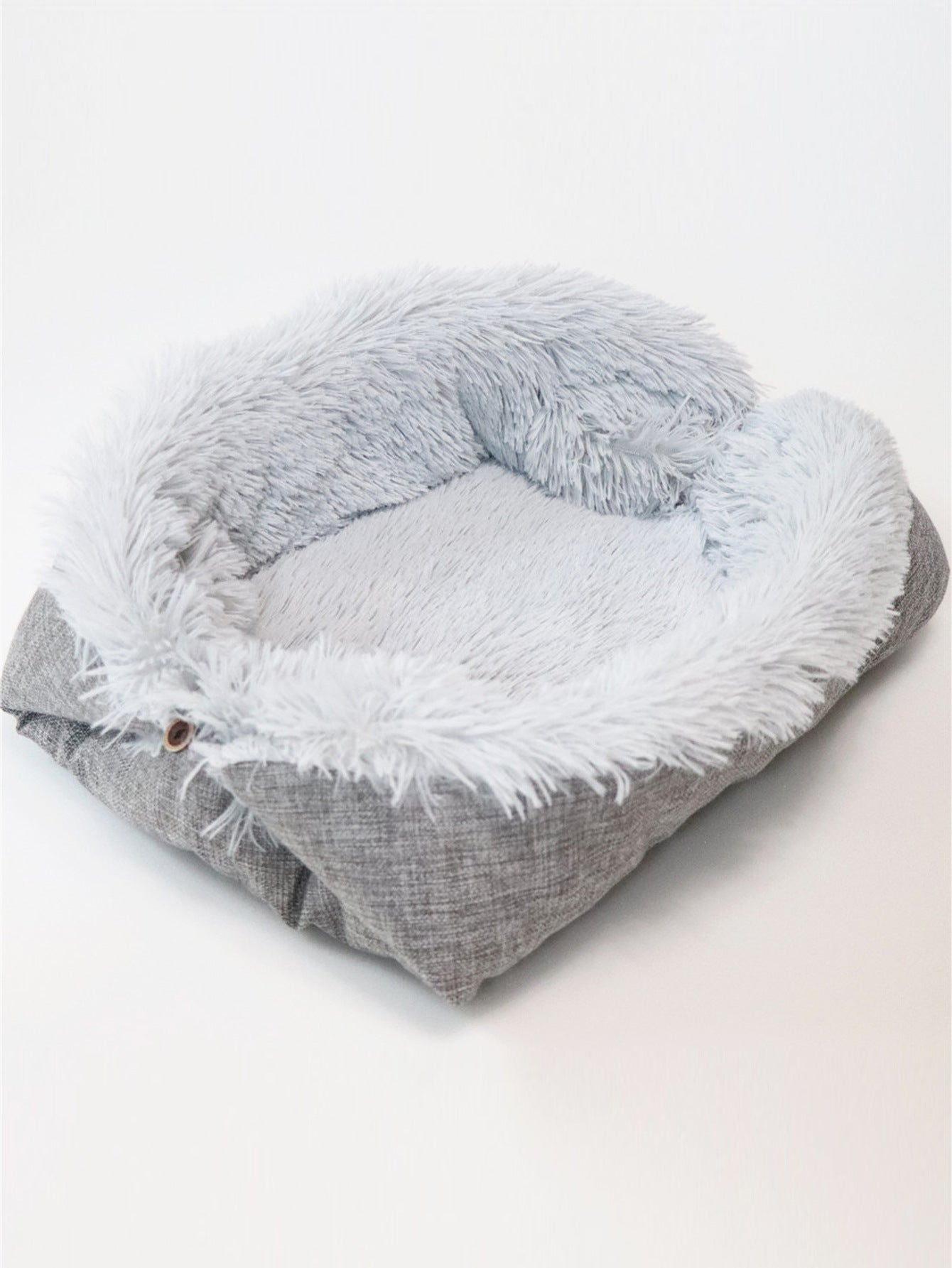 KFX-7753789 Cozy Foldable Plush Pet Bed Mat for Dogs and Cats – Warm Fleece Cushion Ideal for Winter Comfort