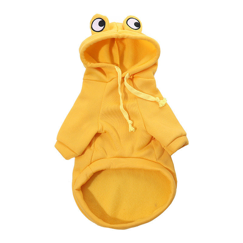 KFX-7755197 Frog Costume Sweatshirt for Small Dogs and Cats – Cozy Hoodies for Autumn Fun