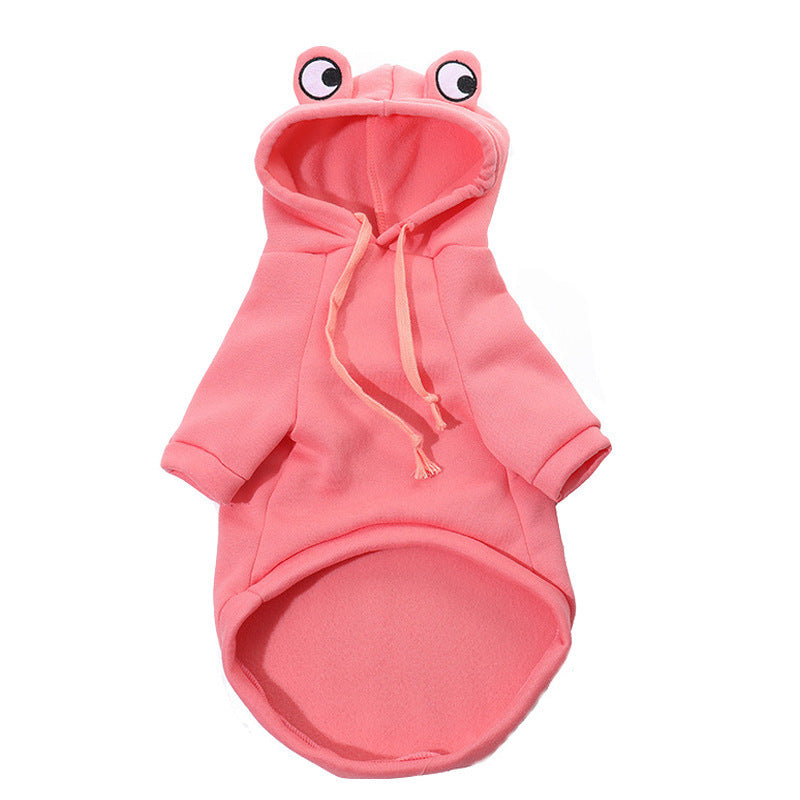 KFX-7755197 Frog Costume Sweatshirt for Small Dogs and Cats – Cozy Hoodies for Autumn Fun