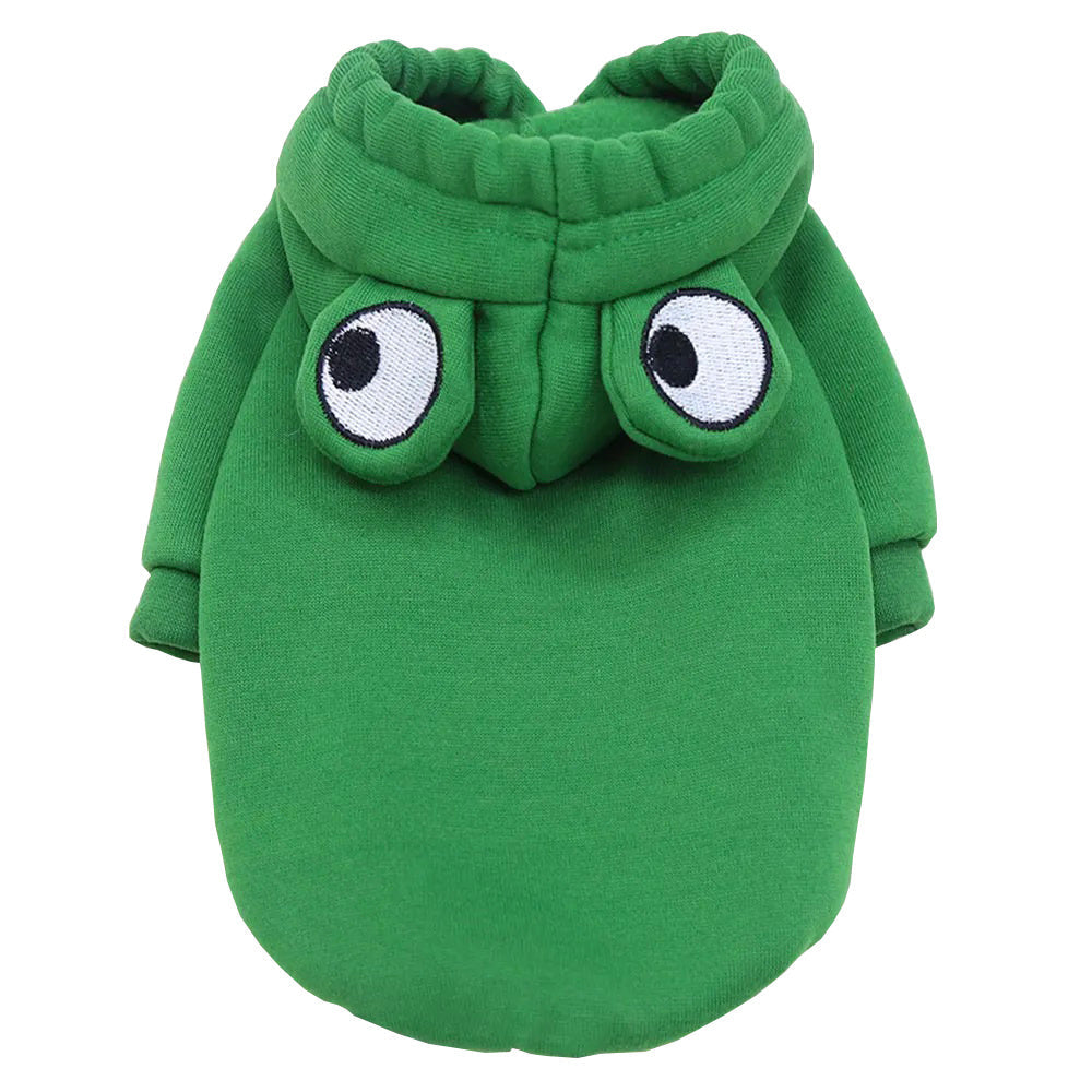 KFX-7755197 Frog Costume Sweatshirt for Small Dogs and Cats – Cozy Hoodies for Autumn Fun