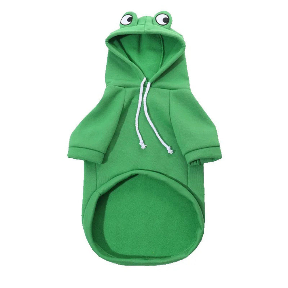 KFX-7755197 Frog Costume Sweatshirt for Small Dogs and Cats – Cozy Hoodies for Autumn Fun