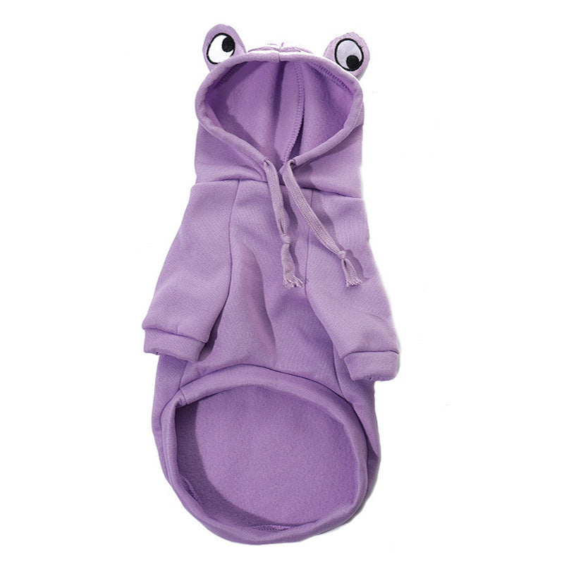 KFX-7755197 Frog Costume Sweatshirt for Small Dogs and Cats – Cozy Hoodies for Autumn Fun