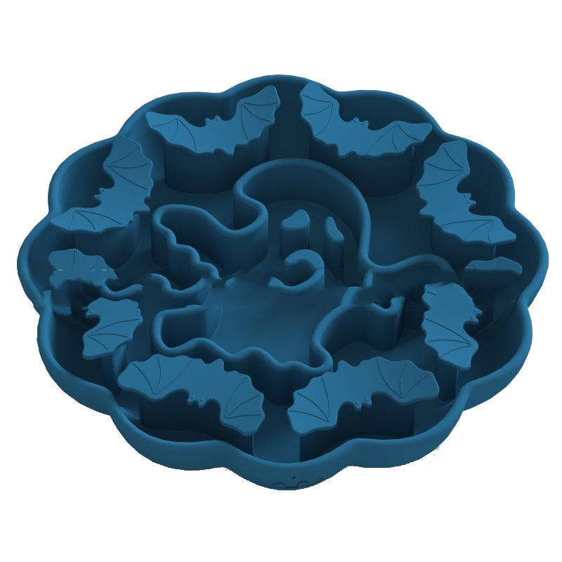 KFX-7755709 Multi-Functional Anti-Choke Slow Feeding Silicone Dog Bowl