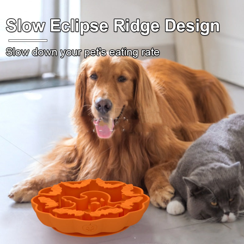 KFX-7755709 Multi-Functional Anti-Choke Slow Feeding Silicone Dog Bowl