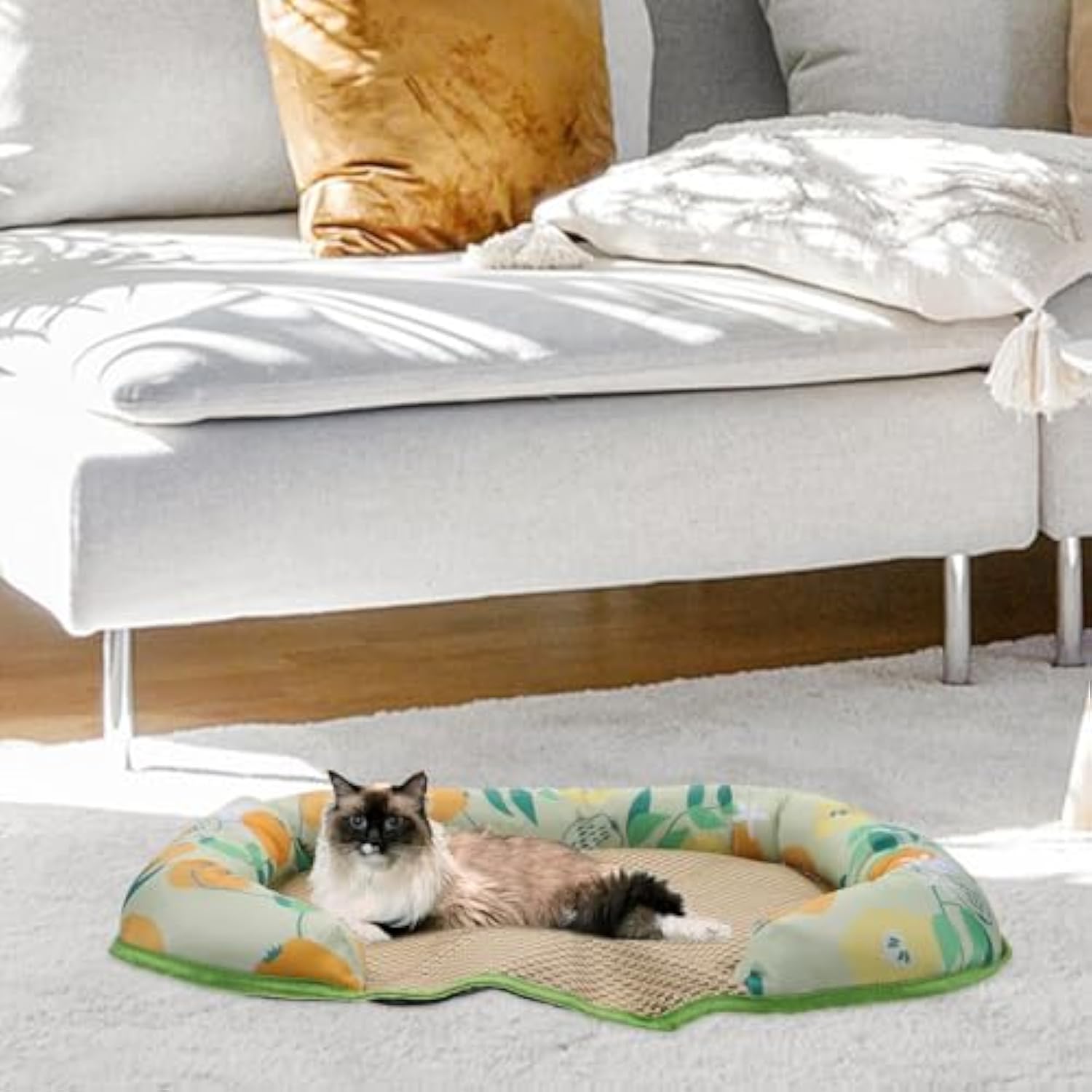KFX-7756989 Cooling Mat for Pets - Self-Cooling Summer Sleeping Pad for Dogs and Cats, Lightweight, Durable, Easy to Move
