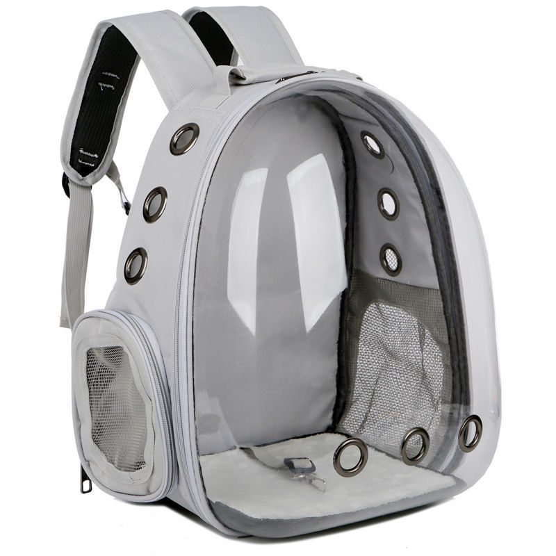 KFX-7757757 Pet Carrier Backpack with Transparent Design and Ventilation for Cats and Dogs