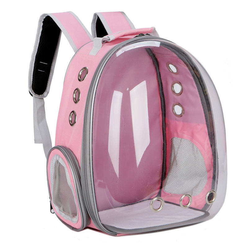 KFX-7757757 Pet Carrier Backpack with Transparent Design and Ventilation for Cats and Dogs