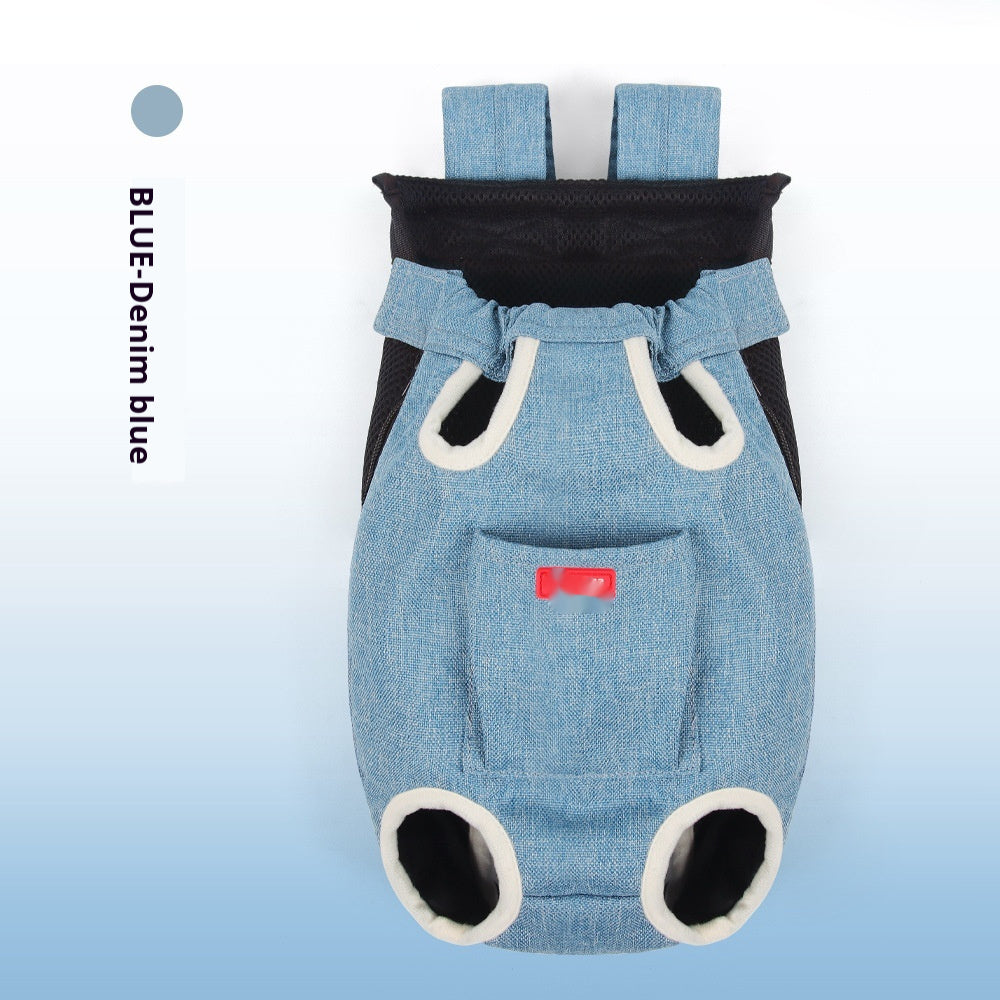 KFX-7758141 Breathable Open-Headed Cat and Dog Shoulder Bag for Comfortable Outings