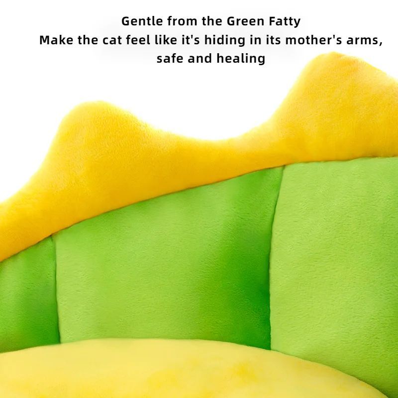 KFX-7759549 Cozy Dinosaur-Themed Soft Pet Nest Bed for Small, Medium, and Large Dogs