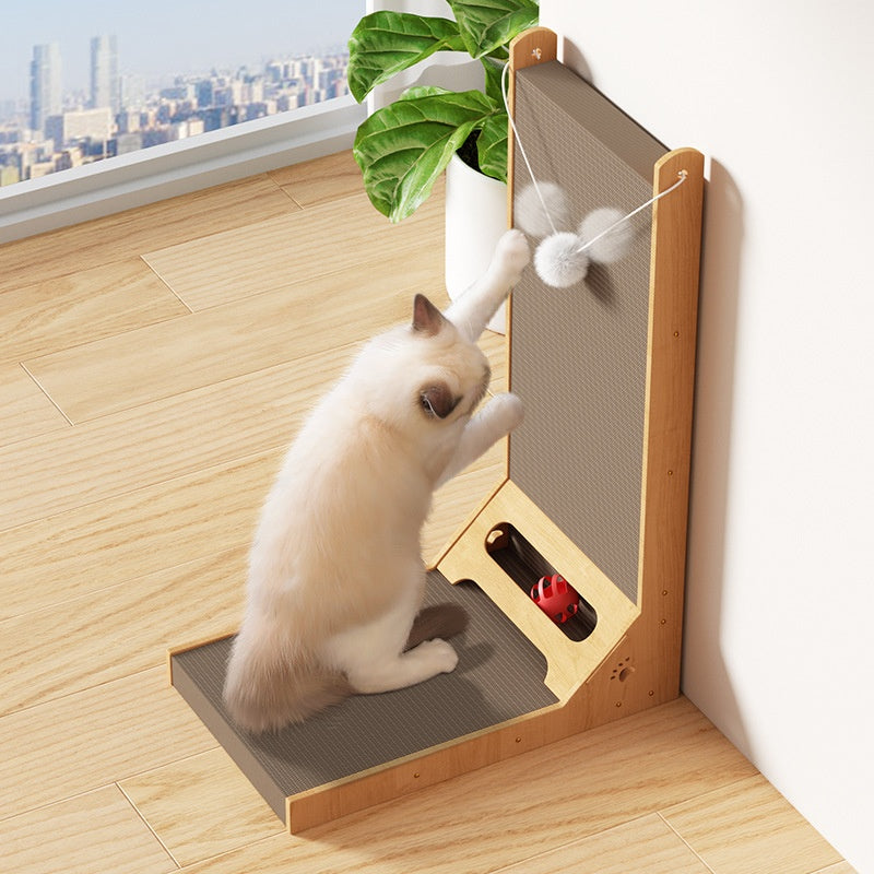 KFX-7761469 Vertical Cat Scratch Board with Catnip - Durable Corrugated Paper Design, Two Size Options