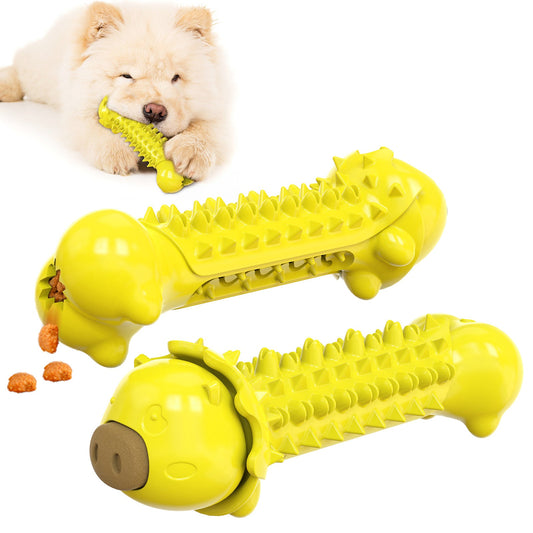 KFX-7762109 Molar Stick Dog Toothbrush Toy - Durable TPR Bite Toy for Pets - Available in Blue, Yellow, and Green