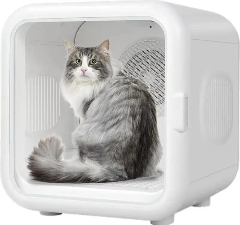 KFX-776275 Automatic Pet Dryer Box with Temperature Control for Cats and Dogs, Ultra Quiet Design, Timer Function, Eco-Friendly Materials