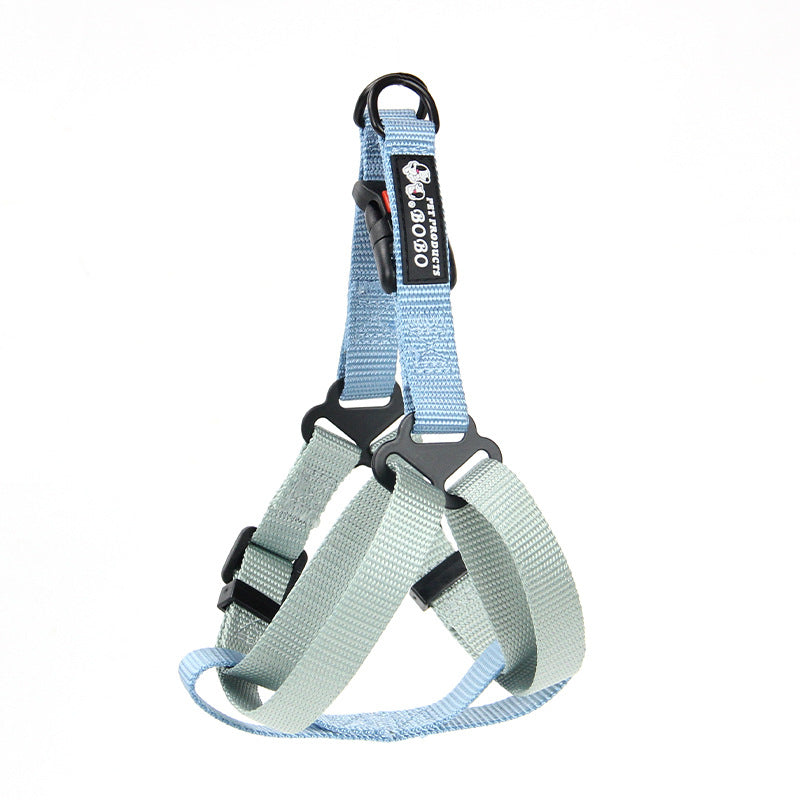 KFX-7763901 Adjustable Nylon Dog Harness with Holding Rope - Multiple Color Options