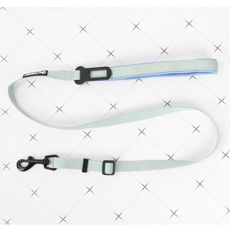 KFX-7763901 Adjustable Nylon Dog Harness with Holding Rope - Multiple Color Options
