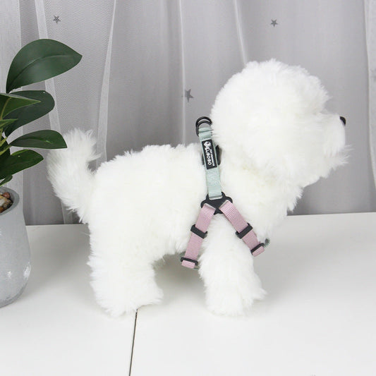 KFX-7763901 Adjustable Nylon Dog Harness with Holding Rope - Multiple Color Options