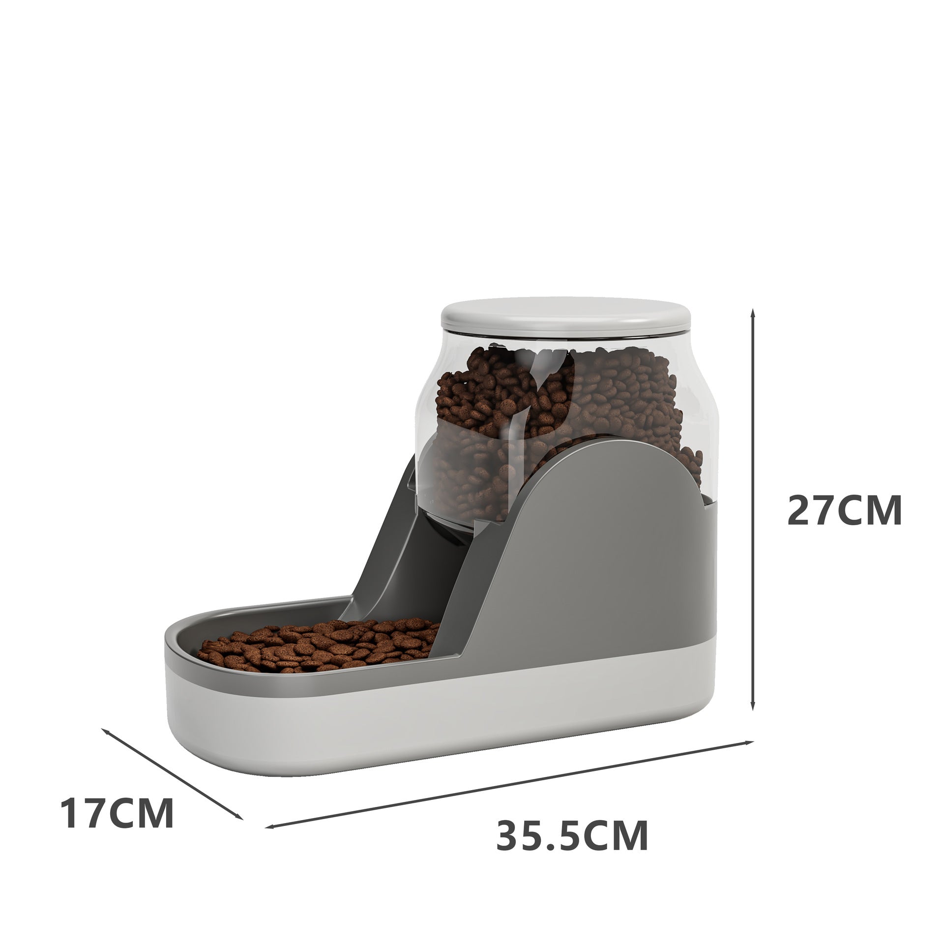 KFX-7765053 Automatic Cat Water Fountain and Dog Food Dispenser with Large Capacity for Convenient Feeding