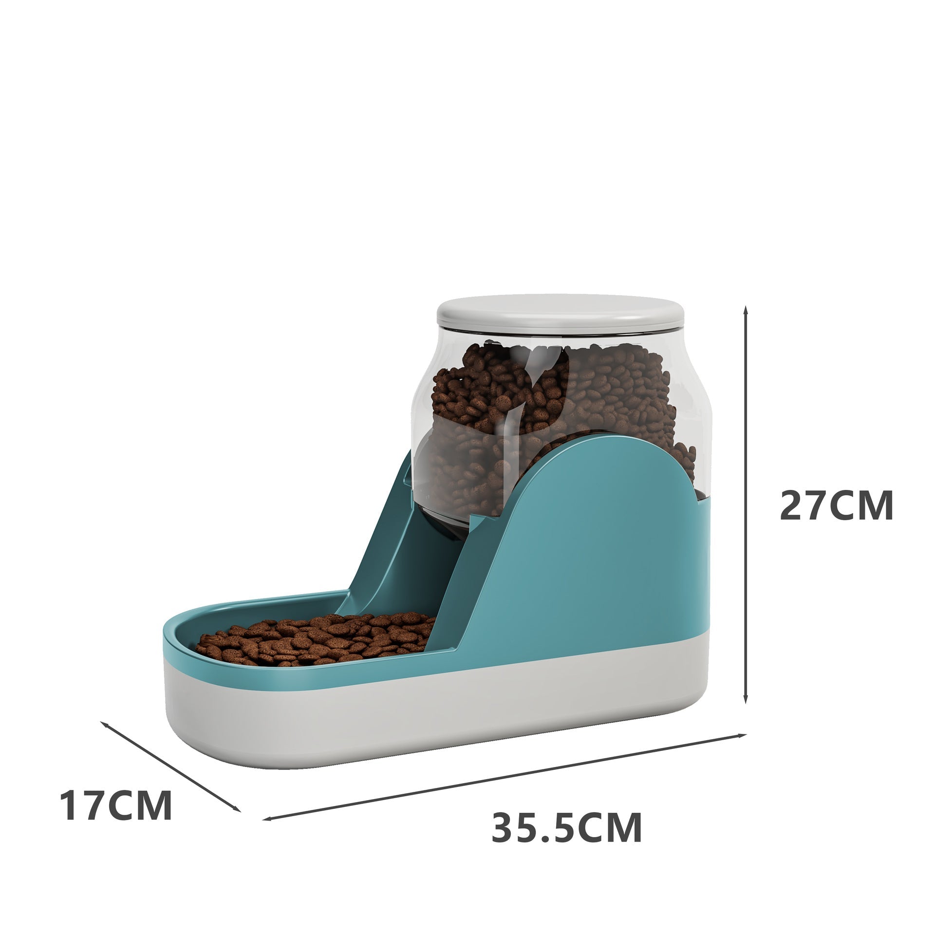 KFX-7765053 Automatic Cat Water Fountain and Dog Food Dispenser with Large Capacity for Convenient Feeding
