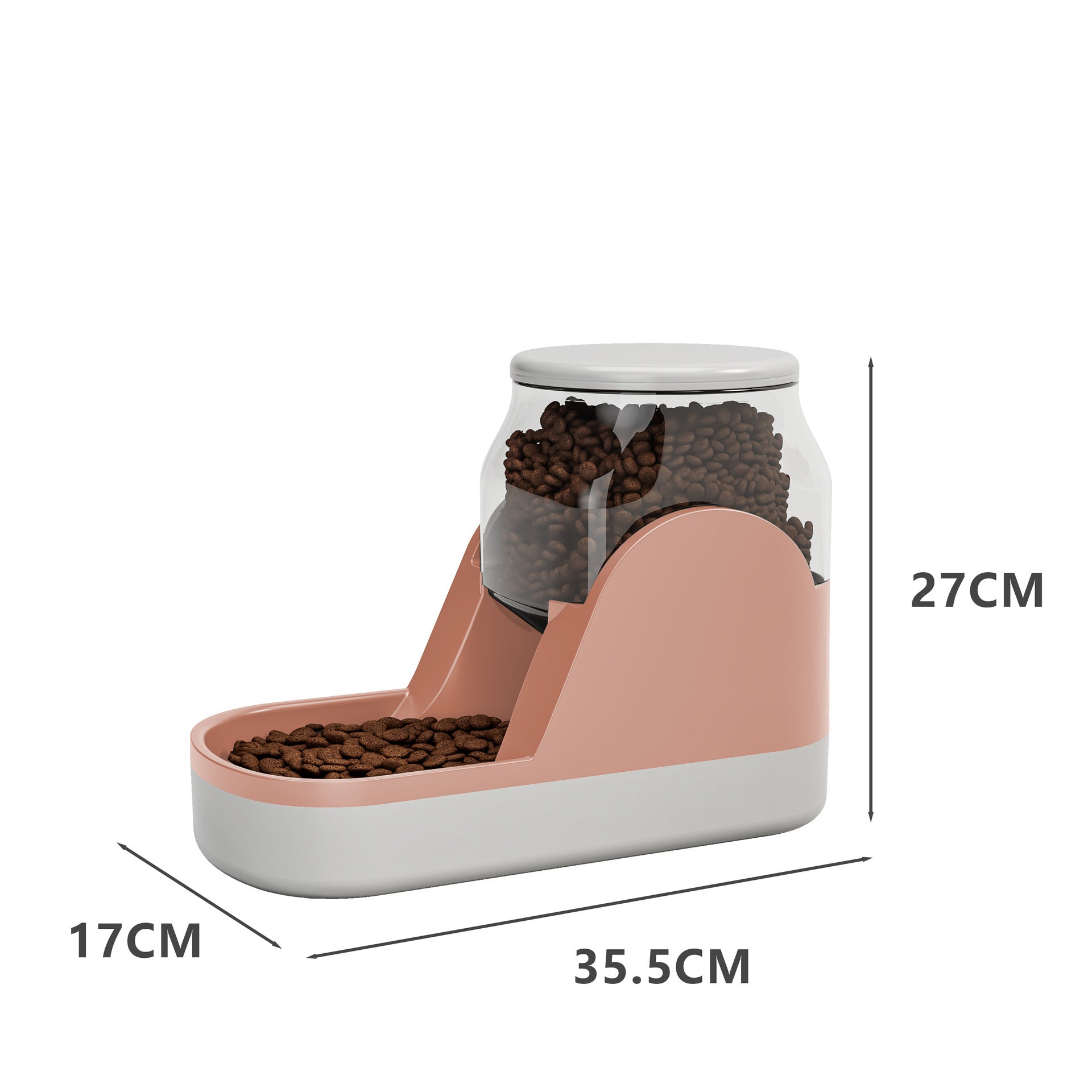 KFX-7765053 Automatic Cat Water Fountain and Dog Food Dispenser with Large Capacity for Convenient Feeding
