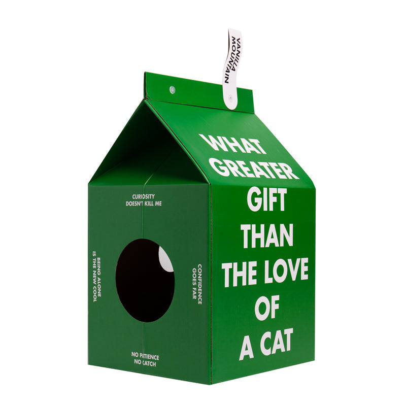 KFX-7765309 Corrugated Paper Cat Scratching Board with Small House and Claw Grinding Features