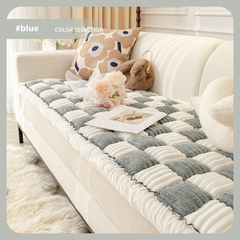 KFX-7767869 Cozy Chessboard Pattern Pet Pad for Autumn and Winter - Available in Multiple Sizes