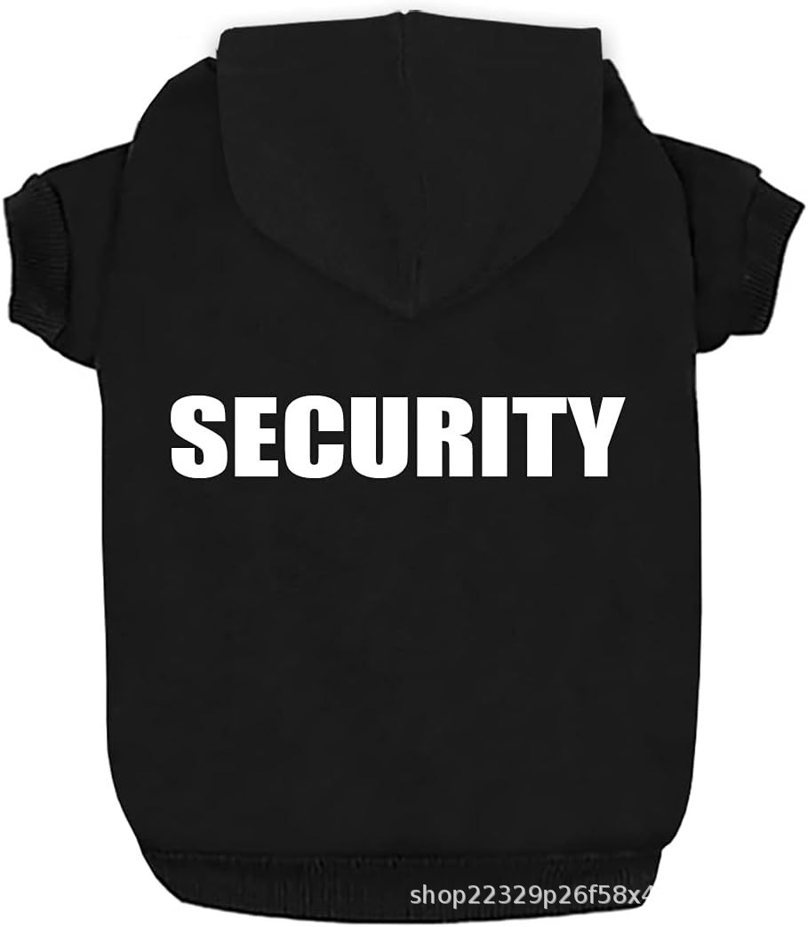 KFX-7772093 Fleece-Lined Casual Dog Hoodie for Warmth and Comfort in Black and Gray