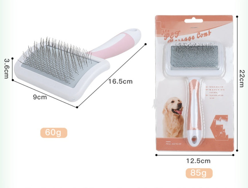 KFX-7772605 Dog Knot Remover and Unraveled Comb - Plastic Grooming Tool in Pink, Green, Purple