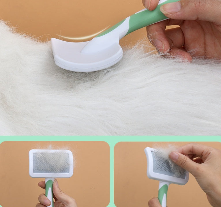KFX-7772605 Dog Knot Remover and Unraveled Comb - Plastic Grooming Tool in Pink, Green, Purple