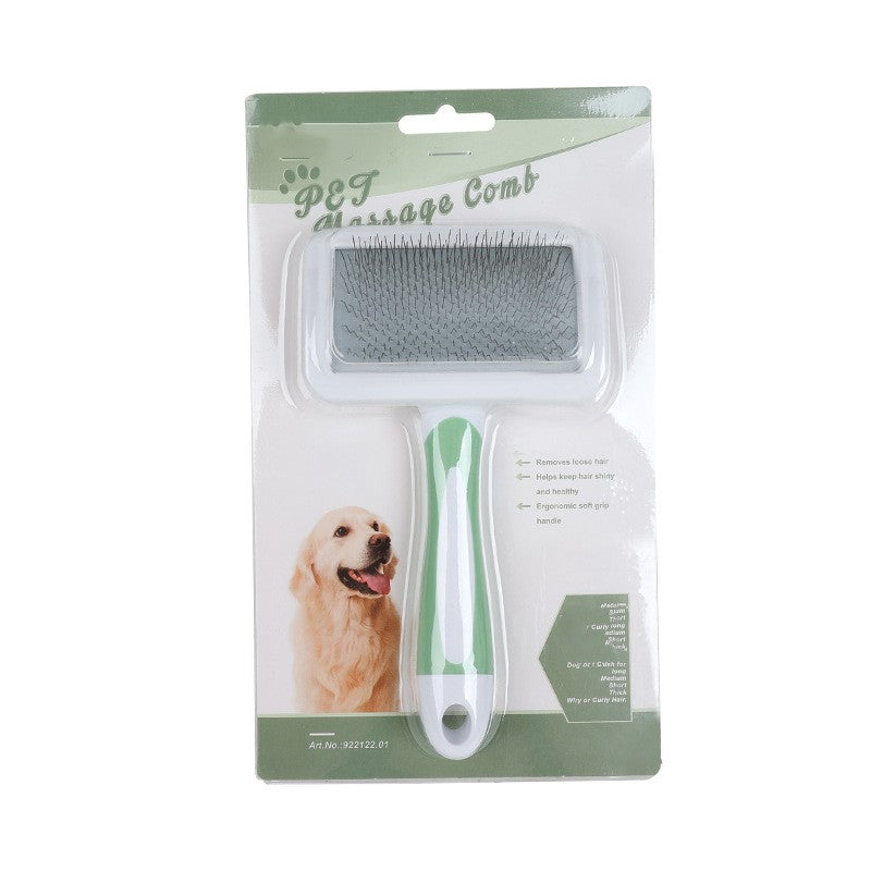 KFX-7772605 Dog Knot Remover and Unraveled Comb - Plastic Grooming Tool in Pink, Green, Purple