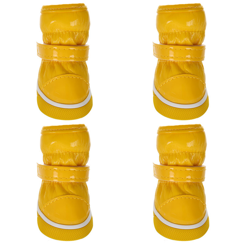 KFX-7773629 Waterproof Cotton Dog Boots for Winter - Non-Slip, Warm, and Wear-Resistant Footwear