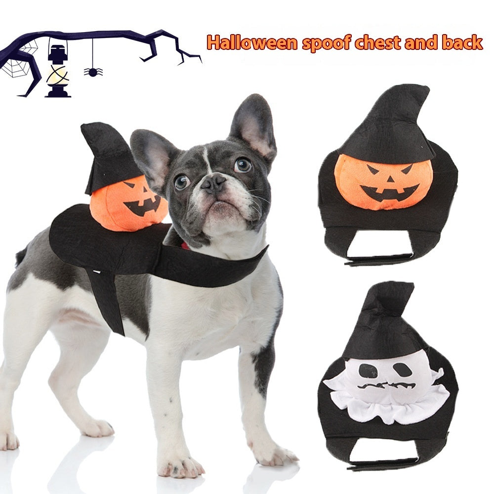 KFX-7775165 Costume for Pets: Ghost and Pumpkin Ghost Styles in Sizes S, M, L, XL