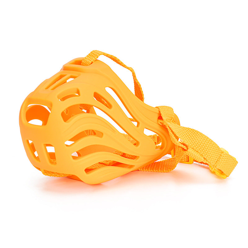 KFX-7776445 Comfortable Silicone Mouth Cover Mask for Dogs - Available in Multiple Colors and Sizes