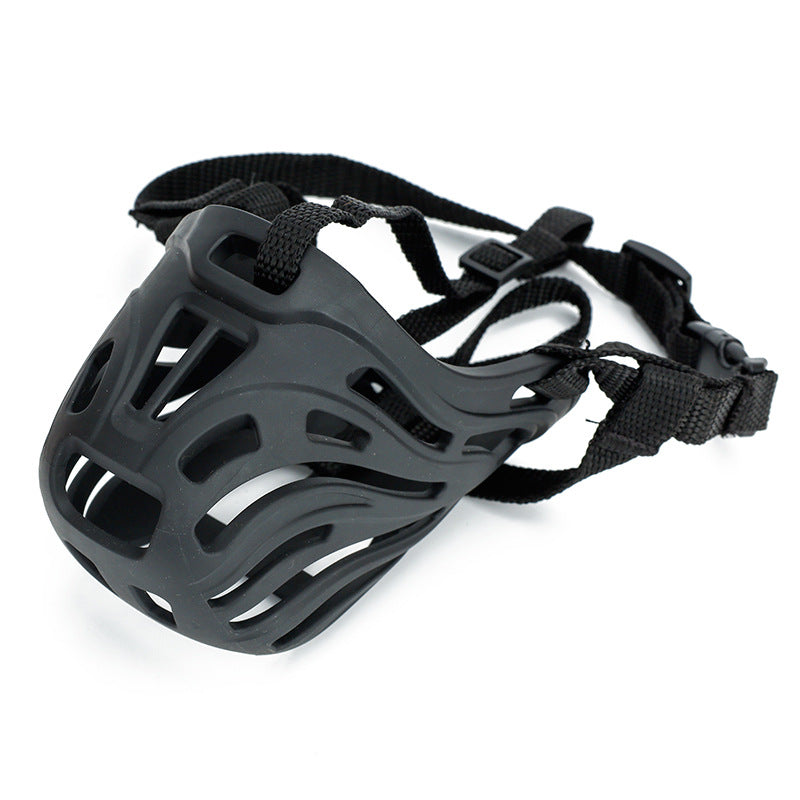 KFX-7776445 Comfortable Silicone Mouth Cover Mask for Dogs - Available in Multiple Colors and Sizes