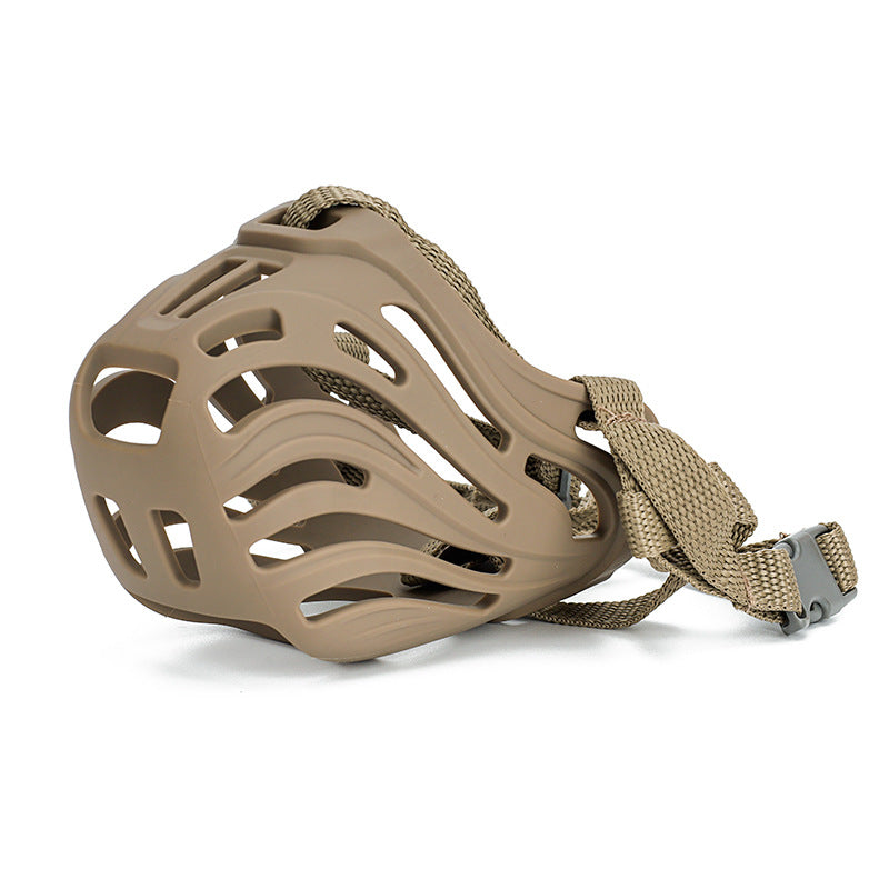 KFX-7776445 Comfortable Silicone Mouth Cover Mask for Dogs - Available in Multiple Colors and Sizes