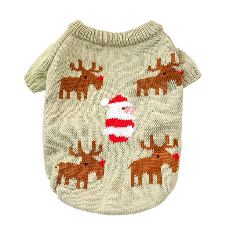 KFX-7780541 Fashion Printed Acrylic Dog Sweater for All Seasons - Warm and Stylish Pet Clothing