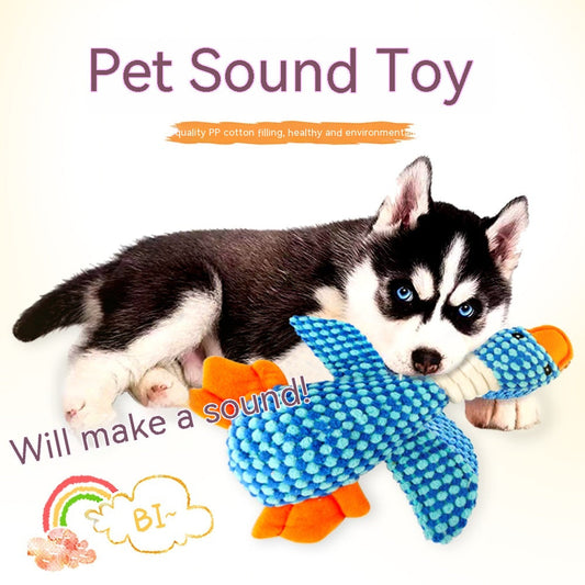 KFX-7782205 Pet Sound Plush Dog Toy for Molar Teeth Cleaning – Bite-resistant, Soft, Ideal for All Dogs