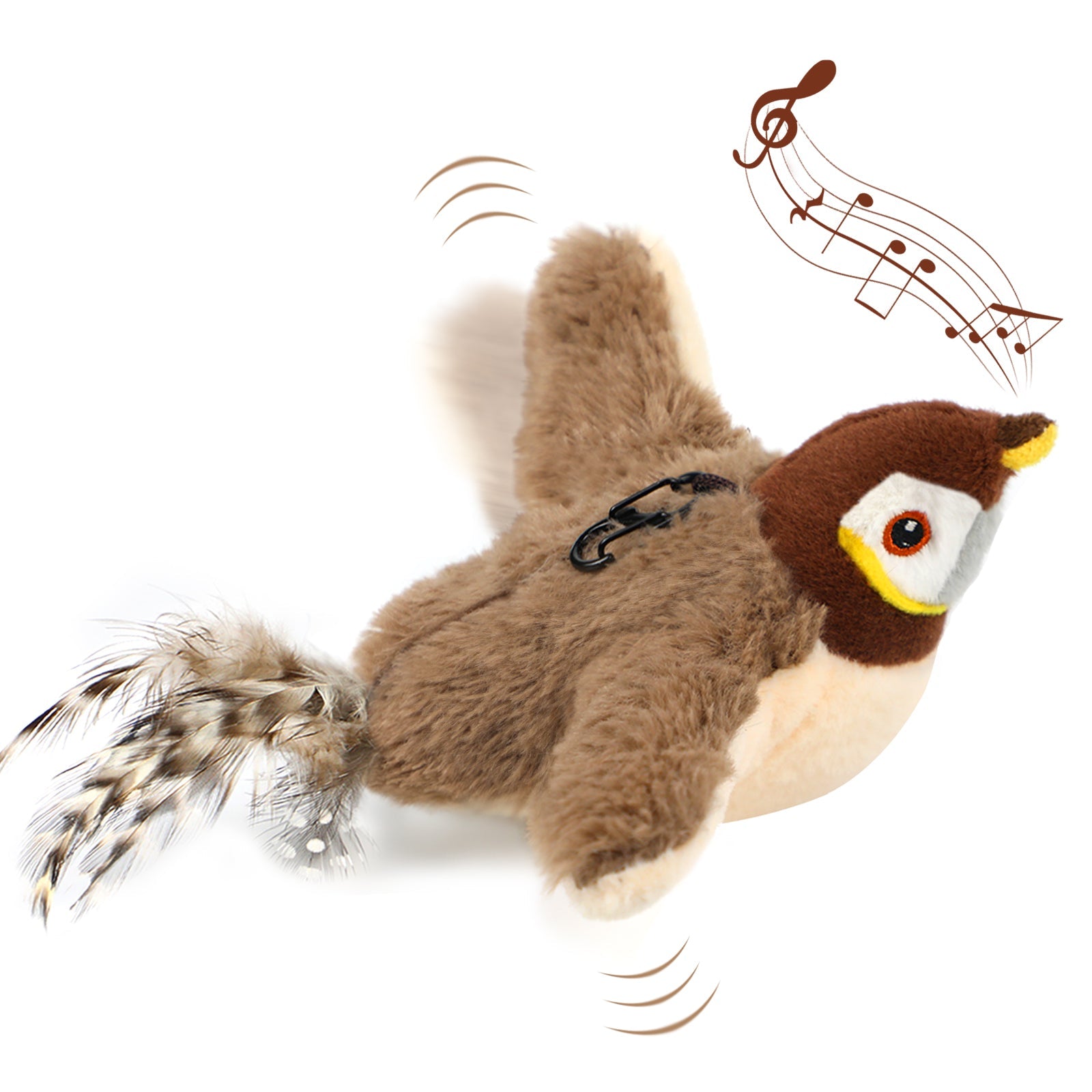 KFX-7783357 Interactive Automatic Cat Toy with Catnip - Rechargeable Bird Toy for Smart Play and Self-Entertainment