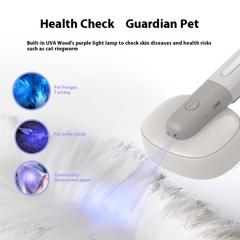 KFX-7784125 Electric Pet Grooming Comb with Negative Ion Sterilization and Floating Hair Removal